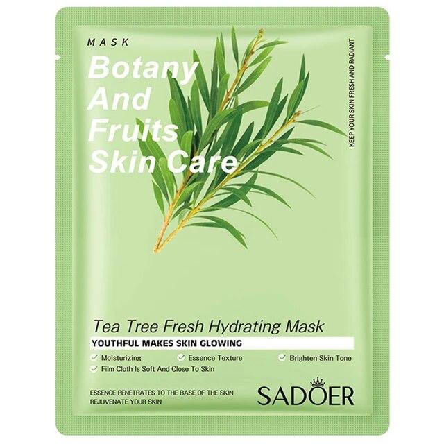 Тканинна маска для обличчя з екстрактом чайного дерева Sadoer Botany And Fruits