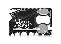 Мульти-кредитка Ninja Wallet 18 в 1 (мультитул) Топ продаж!