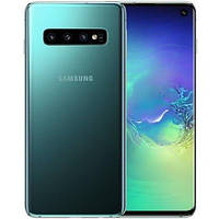 Смартфон с тремя камерами и нфс модулем на 1 сим Samsung Galaxy S10 128GB SM-G973U Prism Green 1 Sim!