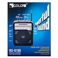 Радиоприемник Golon RX-9100 c Фонариком MP3 USB FM SD (24) Топ продаж!