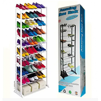 Полка органайзер стеллаж подставка для обуви Amazing Shoe Rack на 30 пар LK202209-46/LK202301-20 (12) Топ