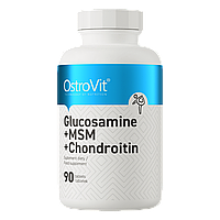 Глюкозамін Хондроітін OstroVit GLUCOSAMINE + MSM + CHONDROITIN 90 tabs