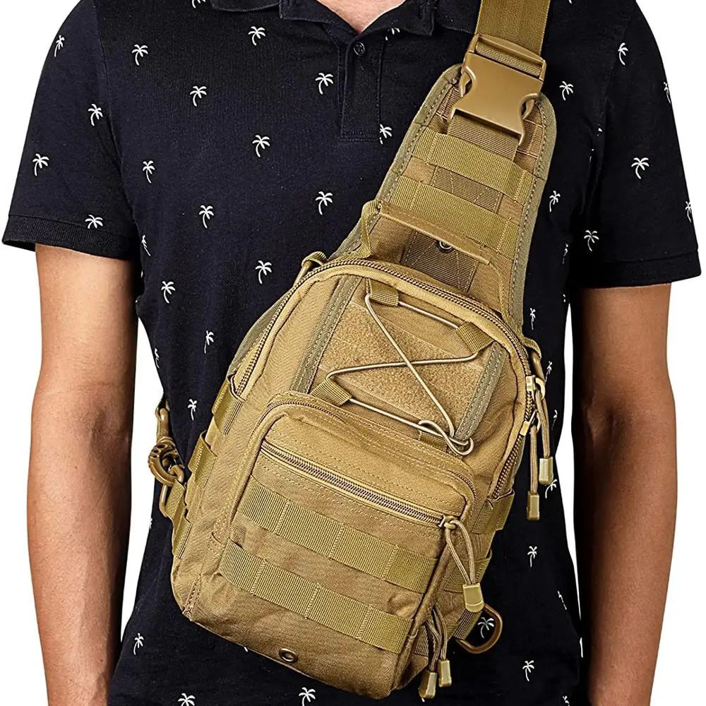 Тактичний рюкзак через плече Нагрудна сумка чоловіча тактична тканинна | Чоловічі сумки PD-118 рюкзак слінг