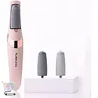 Електрична пемза Flawless Pedi для ніг з двома насадками · Апарат – пилка для педикюру · USB зарядка, фото 4