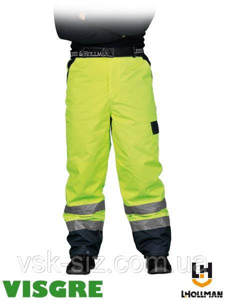 Штани зимові утеплені  виготовлені з флуоресцентної тканини. LH-VIBETRO-YG