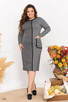 Стильна жіноча сукня, тканина "Трикотаж" 54, 56, 58, 60, 62 розмір 54, фото 1