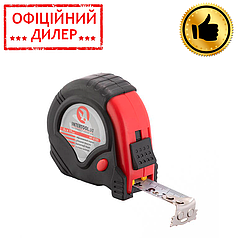 Рулетка з металевим полотном 5 м x 19 мм, три стопора полотна INTERTOOL MT-0105 STP