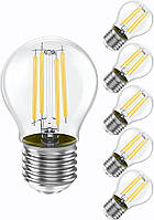 Винтовая лампа Эдисона E27, эквивалент 35 Вт, 4 Вт, 2700K набор 4шт