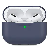 Чехол накладка (силиконовый) Apple AirPods Pro AhaStyle Navy Blue