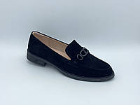Черные замшевые туфли Erisses. Большие размеры (41, 42, 43).