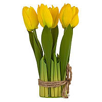 Букет тюльпанів, жовтий, 18 см