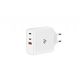 Мережевий ЗП 2E Wall Charger 65W GaN White, фото 3