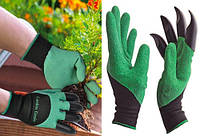 Садовые перчатки грабли с когтями 2 в 1 Garden Gloves Новинка сезона!