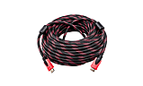 Кабель шнур Hdmi Hdmi 25 метів з фільтром у тканинній оболонці, фото 4