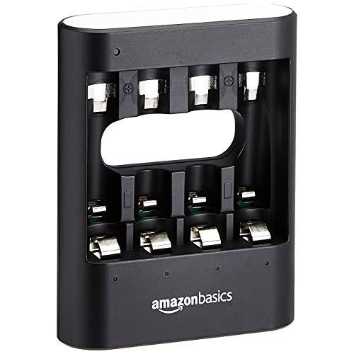 Amazon Basics Rapid USB зарядний пристрій для нікель-металгідридних акумуляторів батарейок AA/AAA (Ni-MH