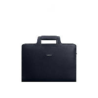 Женская кожаная сумка для ноутбука и документов BlankNote 15 Dark Blue (BN-BAG-36-navy-blue)