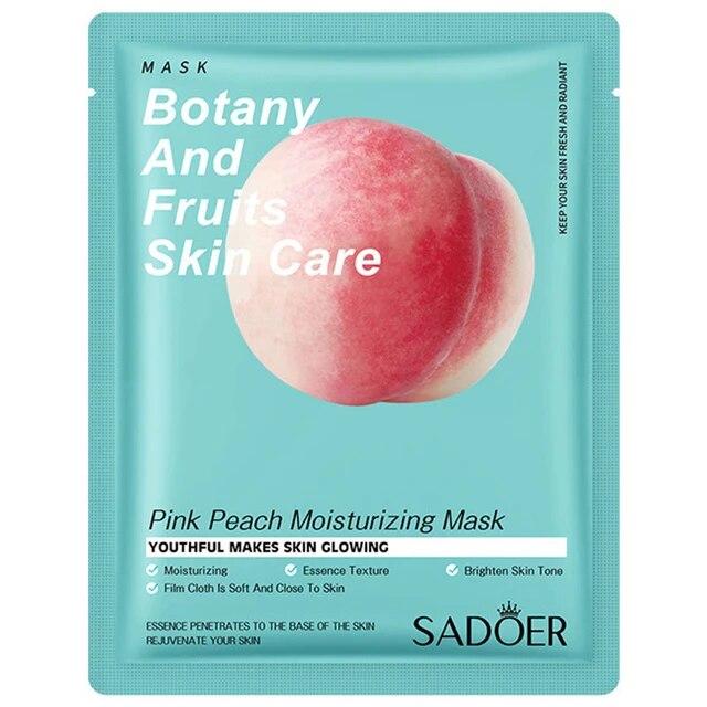 Тканинна маска для обличчя з екстрактом персика Sadoer Botany And Fruits