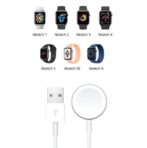 Безпровідна зарядка Apple Watch WiWu M7 White, фото 3