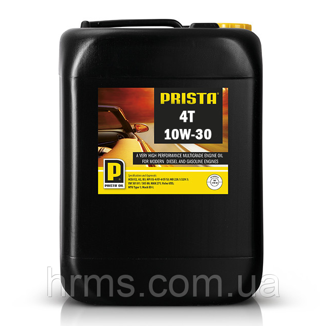 Масло моторне Prista 4T 10W-30 каністра 20 л чотирьохтактне 10W30