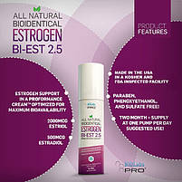 BIOLabs PRO Natural Estrogen Bi-Est/Біоїдієнтичний крем з естріолом та естрадіолом 2,5 мг 85 грамів BX379, фото 3