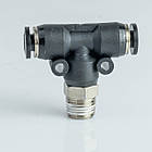 Фітинг пневматичний APB04-01 трійник під трубку D4, різьблення R 1/8"