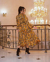 Костюм із платтям вільного крою шовк із довгими рукавами великих розмірів, фото 5