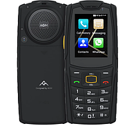Телефон защищенный с большим дисплеем, мощной батареей и камерой на 2 сим AGM M7 2/16Gb black Russian keyboard