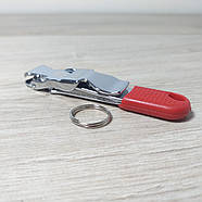 Складні міні-кусачки для нігтів Jian Xing Кніпсер Манікюрні щипці Червоний (KG-11520), фото 7