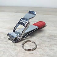 Складні міні-кусачки для нігтів Jian Xing Кніпсер Манікюрні щипці Червоний (KG-11520), фото 3