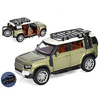 Машинка АвтоСвіт Land Rover Defender 1:22 металева інерційна позолочена (AP-1721-KH)