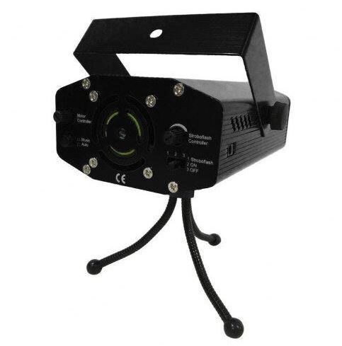Лазерний проектор, стробоскоп, диско лазер UKC HJ06 6 в 1 Чорний 4054 Топ продаж! - фото 4 - id-p2106580505