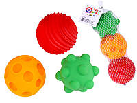 Набір для ванної Технок 8966 кольорові кульки, дитячі іграшки для купання 3шт
