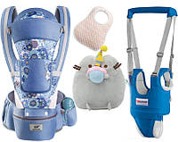 Хипсит эрго-рюкзак кенгуру переноска Baby Carrier 6 в 1 и игрушка Пушин кот Кекс(vol-1888)