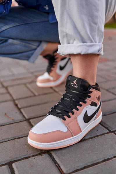 Black and on sale peach jordan 1