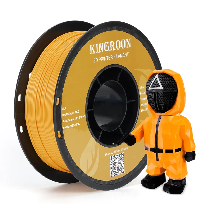 Пластик філамент для 3Д-друку KINGROON PLA Orange, 1.75мм, 1кг, Помаранчевий