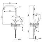 Мийка Kroner 7849LHM ліва та змішувач для кухні Kroner KRP Edelstahl Klassisch — ESG037, фото 9