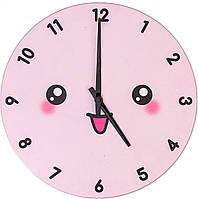 Kawaii - Супер милий годинник Kawaii 30 см - Батарея в комплект не входить (рожевий)