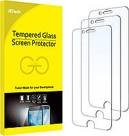 Защитная пленка для экрана из 3шт JETech SE 3/2 (выпуск 2022/2020), iPhone 8, 7, 6 стекло защитное