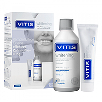 VITIS WHITENING НАБОР: ополаскиватель 500 мл, зубная паста 100 мл