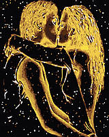 Картина по номерам пара влюбленных 40х50 Картины по цифрам Золото любви Рисование по номерам Rainbow Art