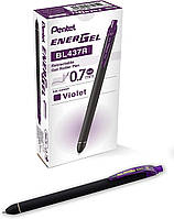 Рідка гелева ручка Pentel EnerGel Kuro, (0,7мм) Середня лінія, фіолетове чорнило, 12 уп. (BL437R1-V)