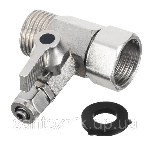 Кран для подачі води на фільтр 1/2" (в зборі) Моноліт з накидною гайкою, фото 1