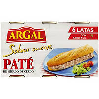 Паштет печінковий Аrgal Sabor suave Pate de higado de cerdo 6 х 83 г.