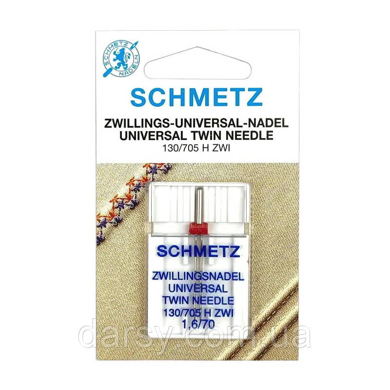 Голка подвійна Schmetz Universal №70/1.6, фото 1