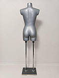 Манекен жіночий сірий "Венера рівна" на деревоплиті, фото 2