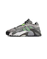 Зимние кросы Adidas Streetball Green Gray Winter|Качественные кроссовки на зиму