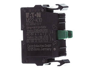 Контактний елемент 1НВ для встановлення на передню панель M22-K10, Eaton