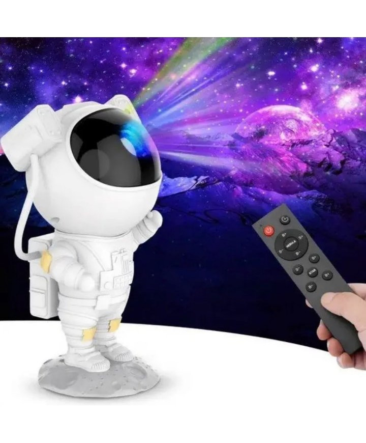 Ночник-проектор зоряного неба дитячий "Астронавт (космонавт)" із пультом, фото 1