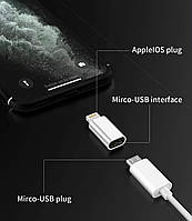 2-Pack, Micro USB to Lightning Adapter, Lightning Male to Microusb кабель переходник лайтинг
