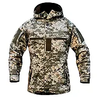 Куртка (бушлат) тактическая с флисовой подкладкой Шнайдер пиксель ММ14